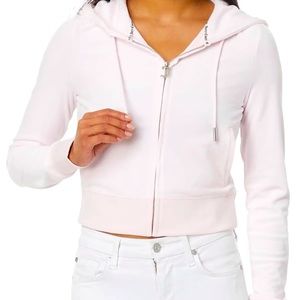 NWT Juicy Couture bling hoodie in soft glow- jacket only